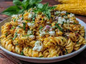 Home 4 summer pasta salad with grilled corn - featured image