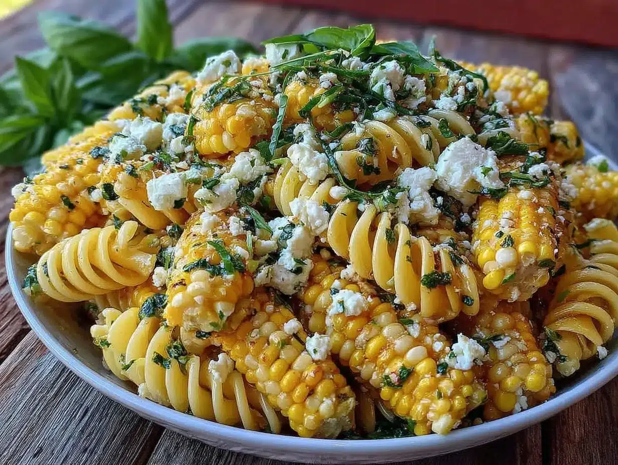 Summer Pasta Salad with Grilled Corn Easy Recipe Ready in 20 Minutes 4 summer pasta salad with grilled corn preparation steps