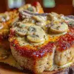 thick-cut pork chops with Dijon mushroom sauce - featured image