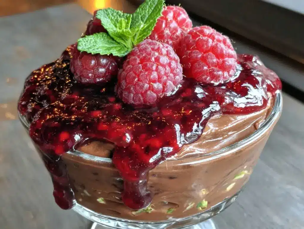 Home 1 vegan chocolate avocado mousse recipe - featured image