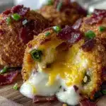 bacon cheese balls with jalapeño recipe - featured image