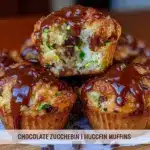bakery-style chocolate zucchini muffins - featured image