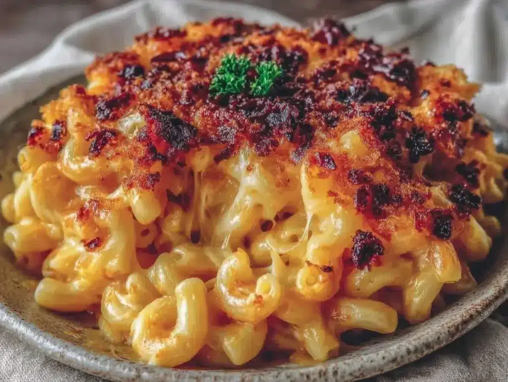 Home 2 cheesy baked mac and cheese - featured image