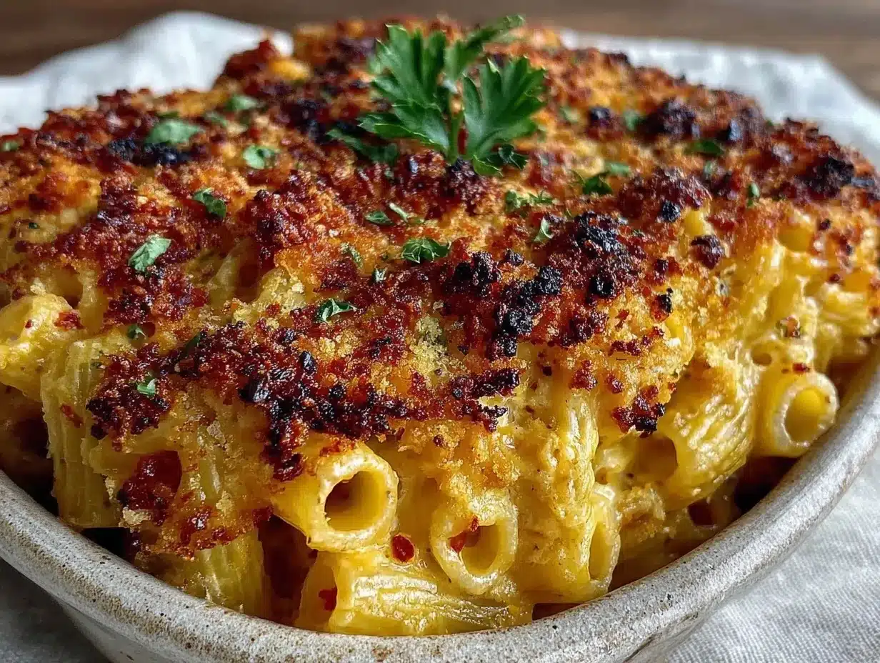 Cheesy Baked Mac and Cheese: 5-Step Crispy Topping 4 cheesy baked mac and cheese preparation steps