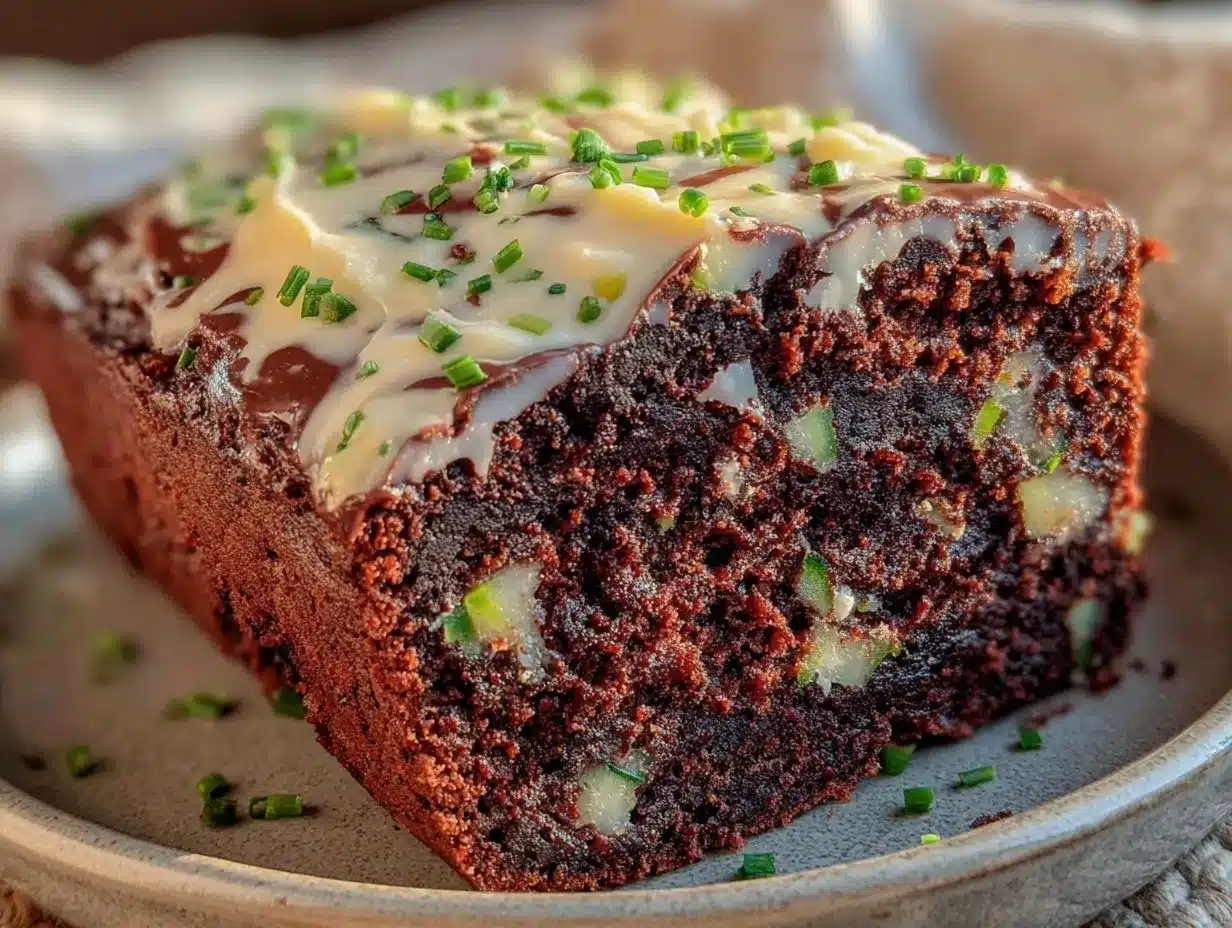 Ultra-Moist Chocolate Zucchini Bread with Cream Cheese 4 chocolate zucchini bread preparation steps