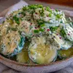 creamy cucumber salad - featured image