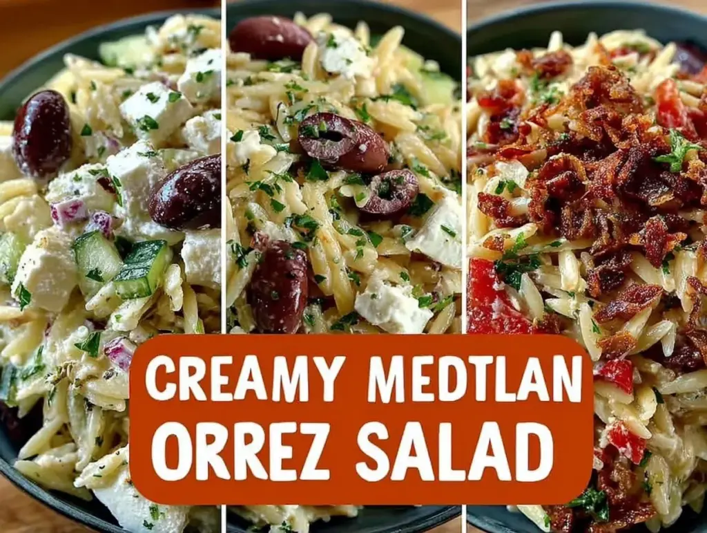Home 3 creamy Mediterranean orzo salad - featured image