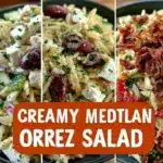 creamy Mediterranean orzo salad - featured image