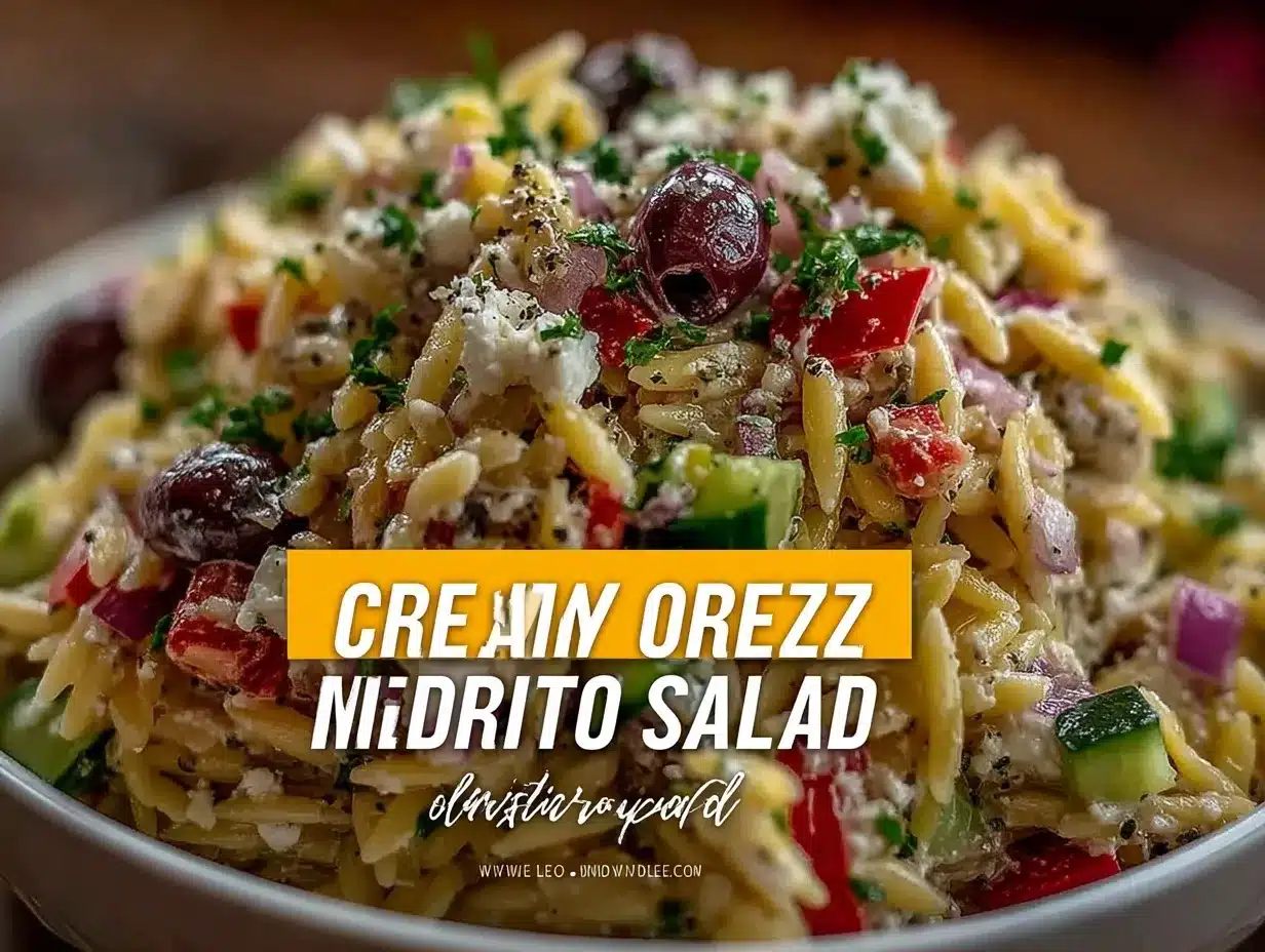 Creamy Mediterranean Orzo Salad: Best 15-Minute Easy Side Dish 4 creamy Mediterranean orzo salad preparation steps