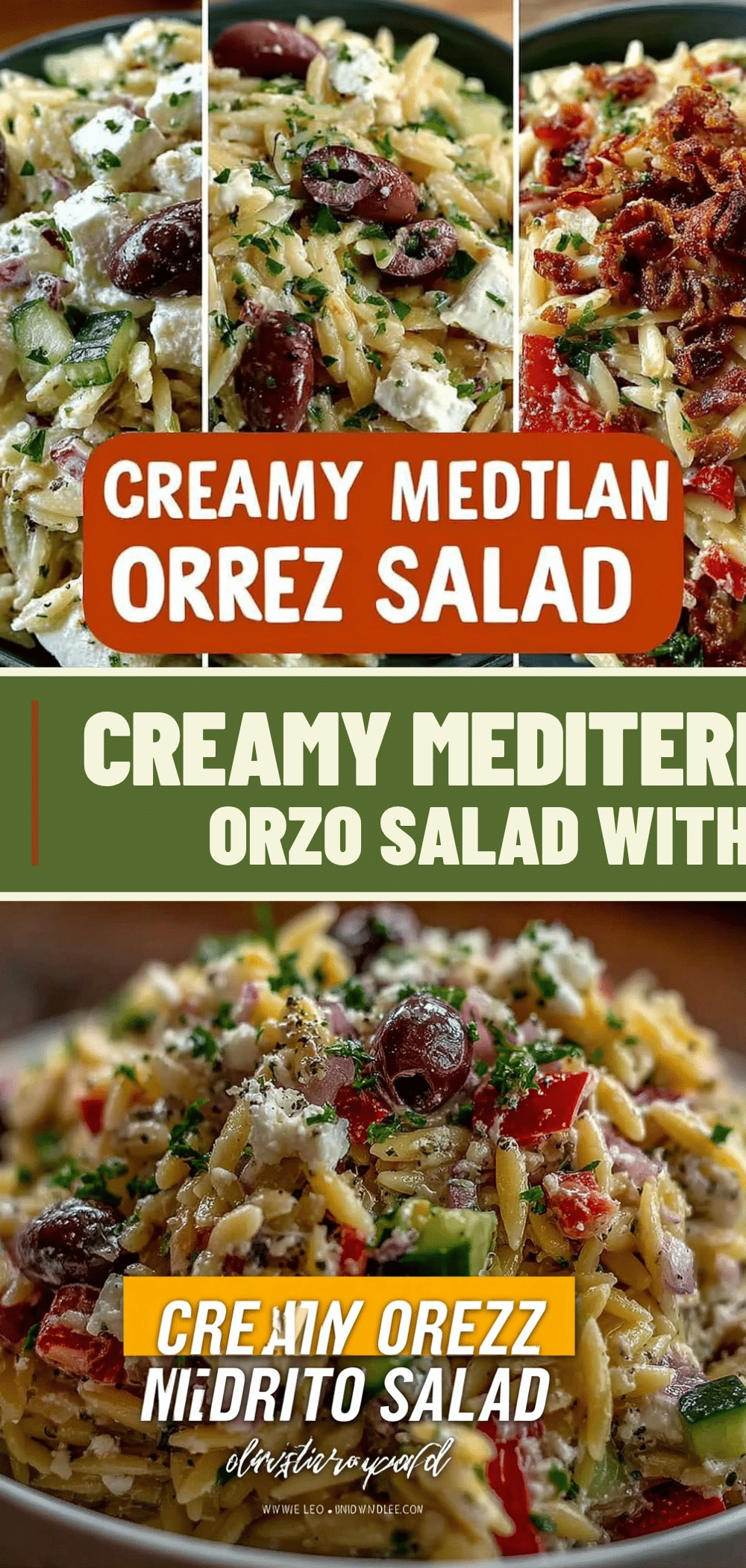 Creamy Mediterranean Orzo Salad: Best 15-Minute Easy Side Dish 5 creamy Mediterranean orzo salad recipe