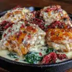 creamy Tuscan chicken thighs - featured image