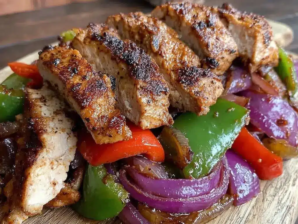 Home 1 crispy sheet pan chicken fajitas - featured image