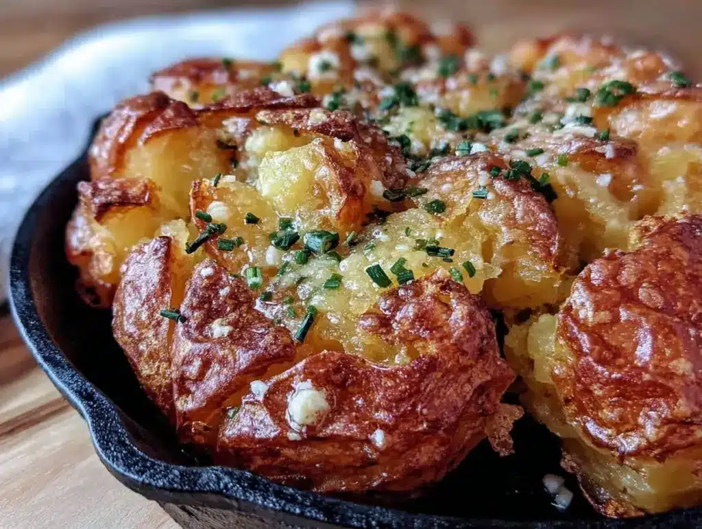 Home 3 crispy smashed potatoes - featured image
