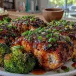 easy honey garlic salmon - featured image