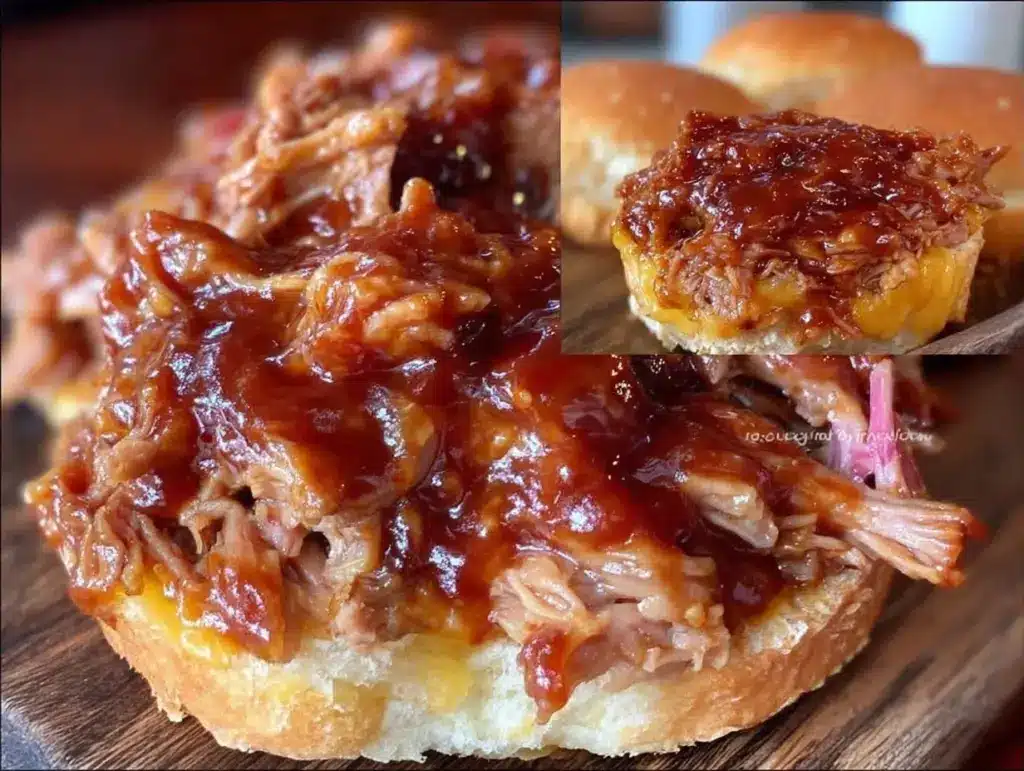 easy slow cooker pulled pork with tangy BBQ sauce - featured image