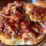 easy slow cooker pulled pork with tangy BBQ sauce - featured image