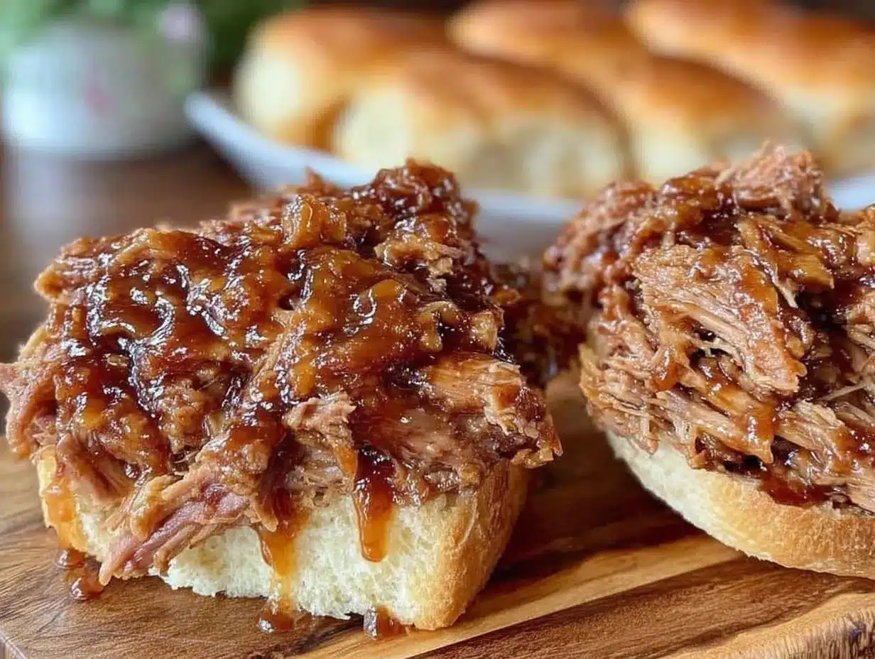Easy Slow Cooker Pulled Pork with Tangy BBQ Sauce 4 easy slow cooker pulled pork with tangy BBQ sauce preparation steps
