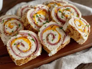Home 5 freezer-friendly ham and cheese pinwheel sandwiches - featured image