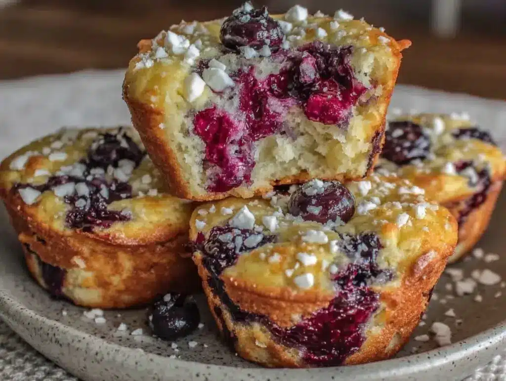 gluten-free lemon blueberry muffins - featured image