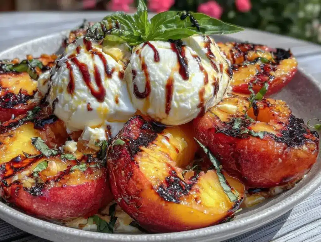 Home 1 grilled peach burrata salad - featured image