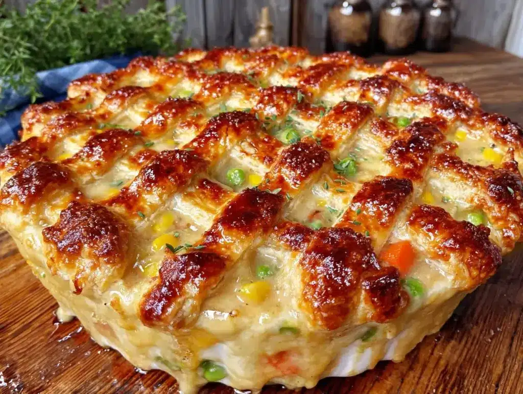 homemade chicken pot pie - featured image