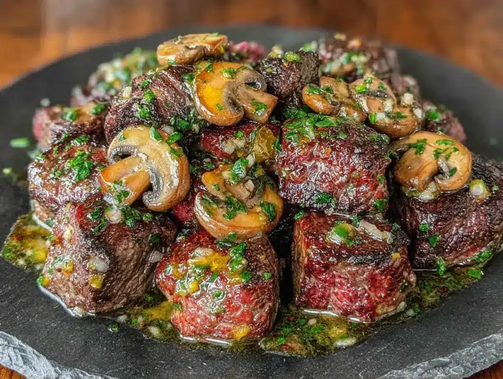 Home 1 keto garlic butter steak bites - featured image