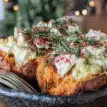 loaded baked sweet potatoes - featured image