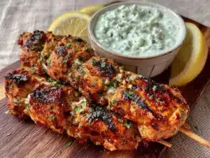 Home 4 Mediterranean Grilled Chicken Skewers - featured image