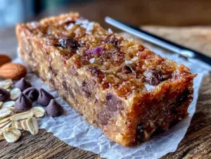 Home 4 No-Bake Chocolate Chip Granola Bars - featured image