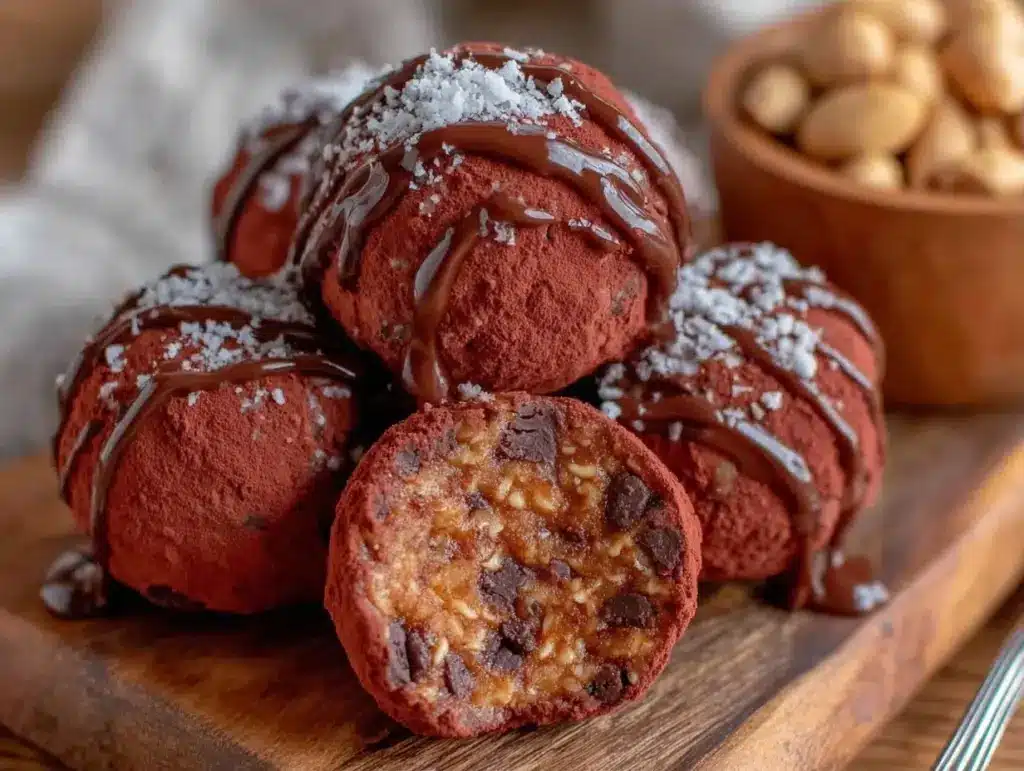no-bake peanut butter energy balls - featured image