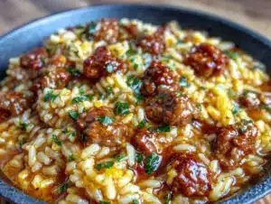Home 6 one-pot ground beef and rice skillet - featured image