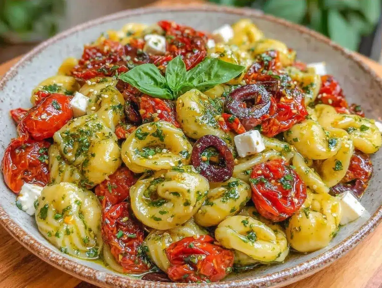 Restaurant Style Pasta Salad with Italian Vinaigrette 4 Restaurant Style Pasta Salad with Italian Vinaigrette preparation steps
