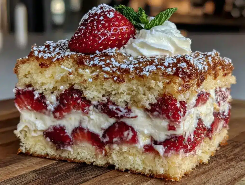 Strawberry Shortcake with Whipped Mascarpone - featured image