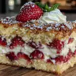 Strawberry Shortcake with Whipped Mascarpone - featured image