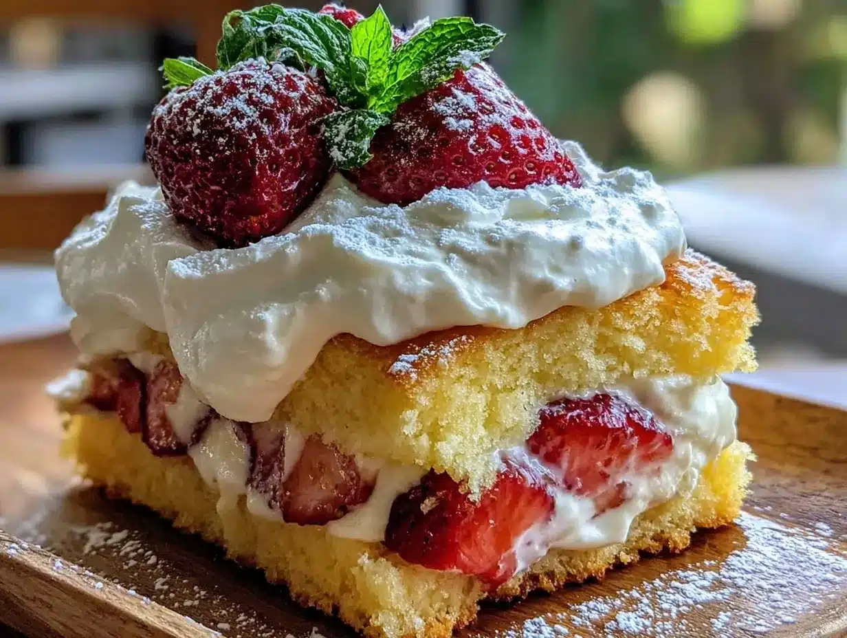 Strawberry Shortcake with Whipped Mascarpone: 5-Step Easy Recipe 4 Strawberry Shortcake with Whipped Mascarpone preparation steps