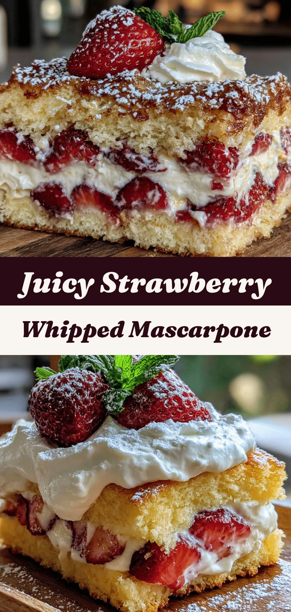Strawberry Shortcake with Whipped Mascarpone: 5-Step Easy Recipe 5 Strawberry Shortcake with Whipped Mascarpone recipe